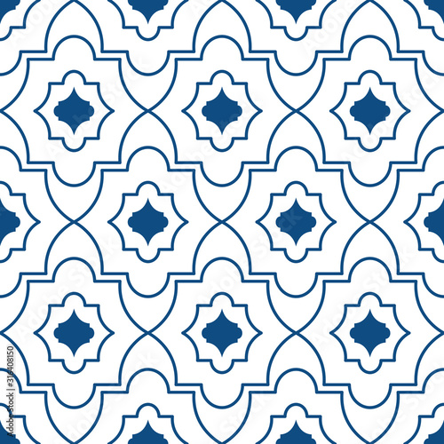 Vector geometric Islamic seamless pattern