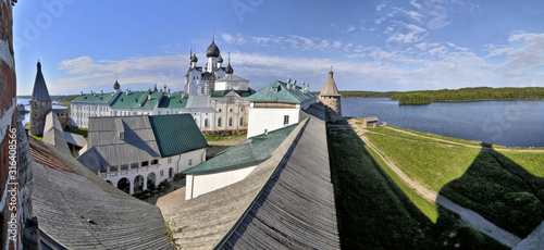 The Solovetsky Monastery - fortified monastery located on the Solovetsky Islands in the White Sea in northern Russia