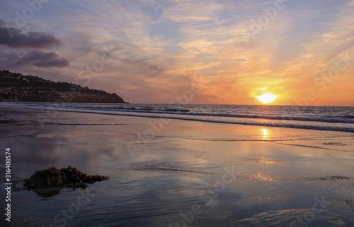 Beautiful Sunset  Torrance Beach  Los Angeles County  California