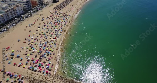 Algarve beach with drone Portugal