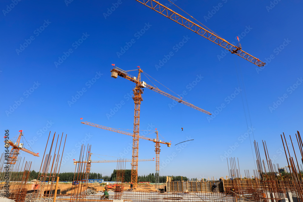 Construction site scene Construction site scene