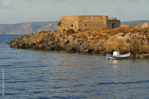 Venetian castle of Avlemonas Island of Kythera, Greece photo