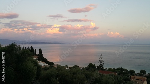 Greek sundown in Corfu