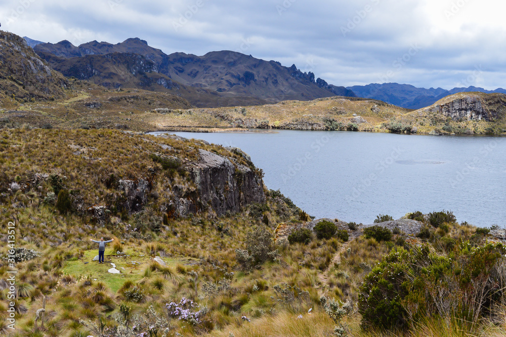 El Cajas National Park, Cuenca, Ecuador. Andes mountains