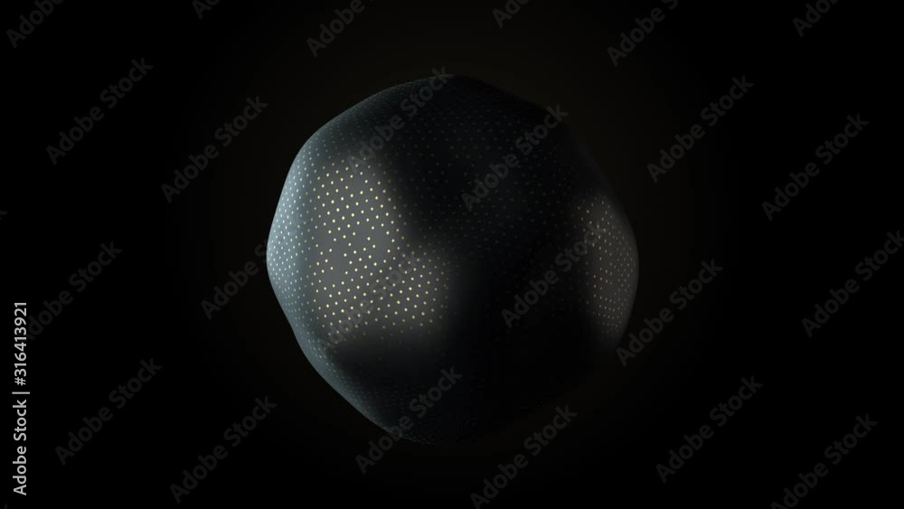Abstract 3d render of deformed geometry. Golden pattern. Modern element. Loopable animation. Alpha matte. Abstract 3d render of deformed geometry. Golden pattern. Modern element. Loopable animation. Alpha matte.
