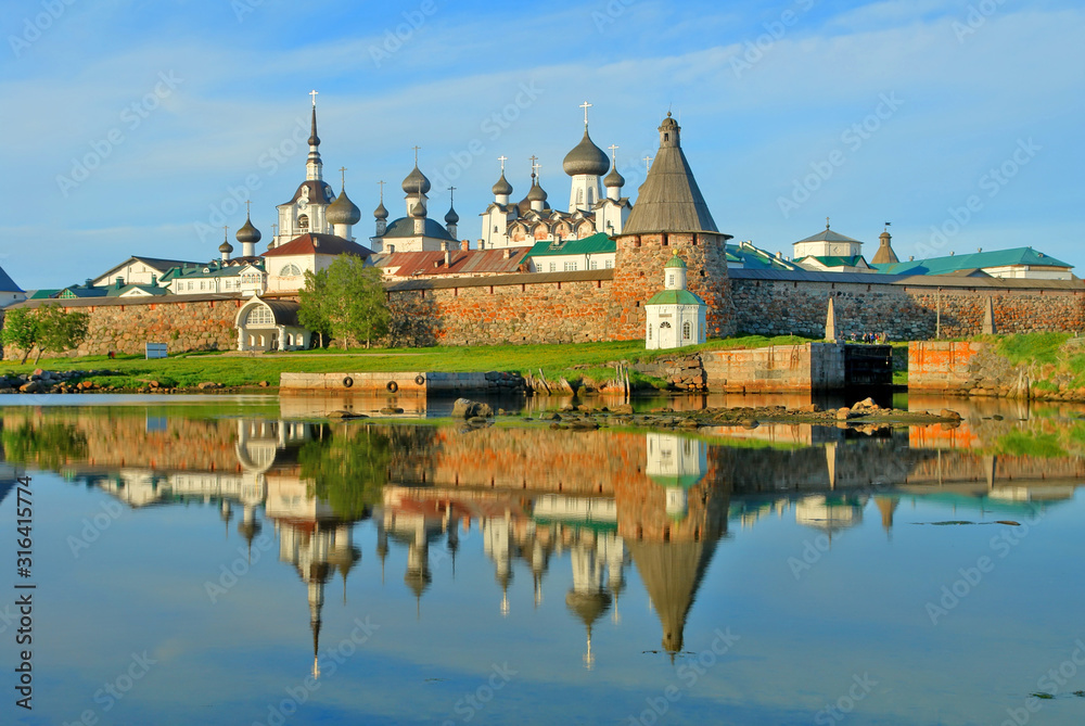 The Solovetsky Monastery -  fortified monastery located on the Solovetsky Islands in the White Sea in northern Russia