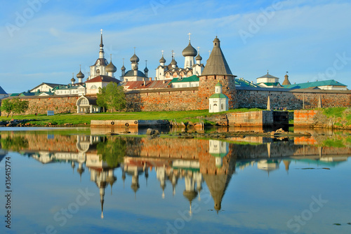 The Solovetsky Monastery - fortified monastery located on the Solovetsky Islands in the White Sea in northern Russia