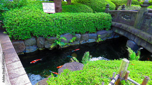 Zen garden in Japan Temple