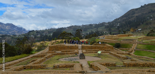 archaeological complex of Ingapirca, at Canar, Ecuador photo