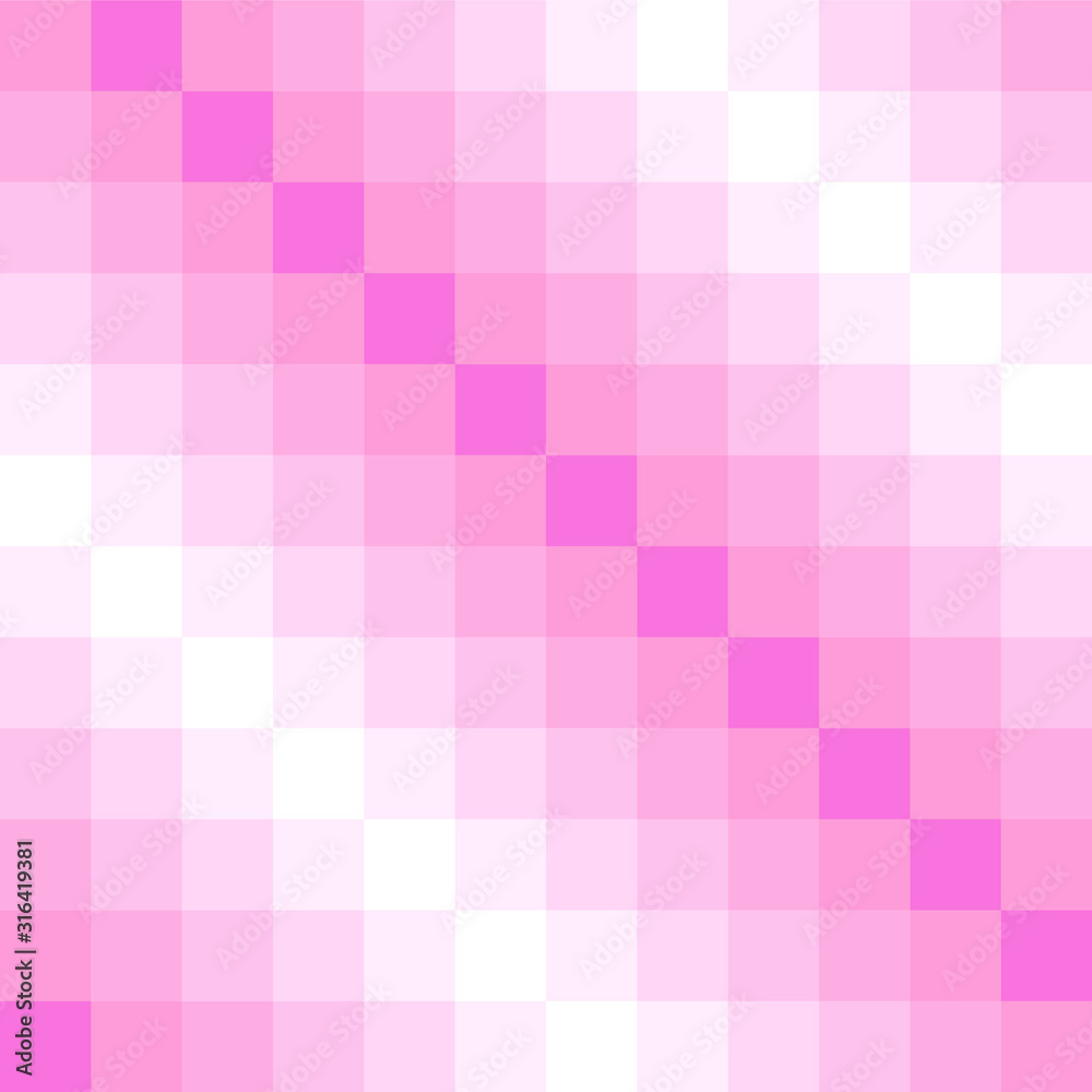 Seamless pattern background. Gradient pink pixel art background. Seamless pattern background. Gradient pink pixel art background.