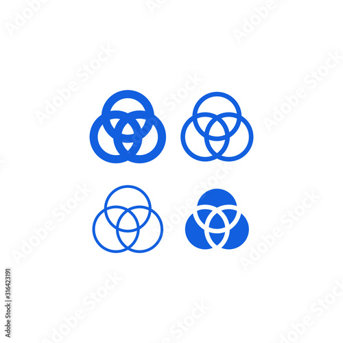 Geometry Geometric Shape Connection Icon Set for Logo Finance Technology Fashion Health Healthcare Product all Business Company