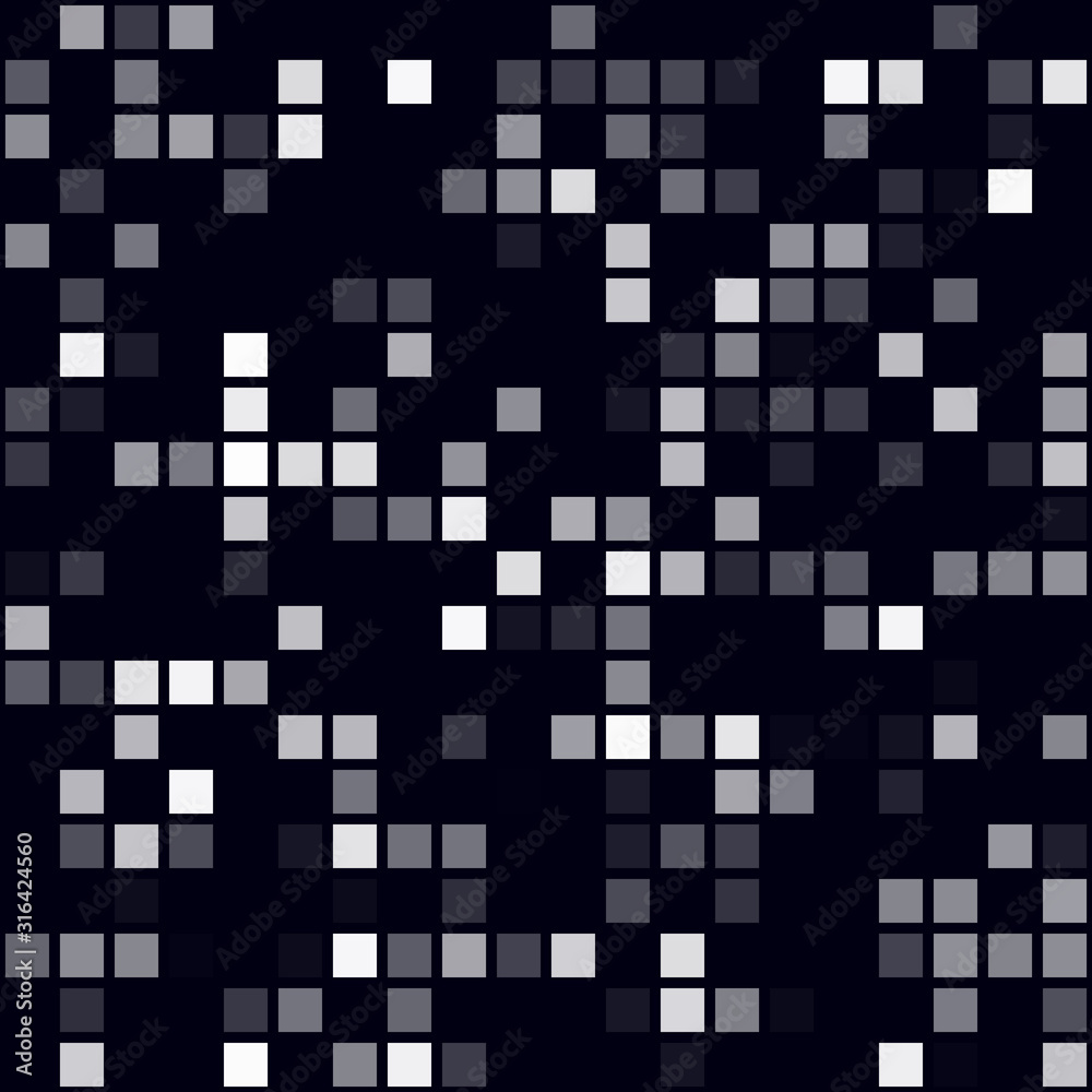 Abstract technology background. Sparse pattern of squares. White colored seamless background. Artistic vector illustration. Abstract technology background. Sparse pattern of squares. White colored seamless background. Artistic vector illustration.