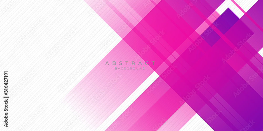 Modern pink purple abstract background with lines and square shape gradation color. Suit for presentation design and much more.