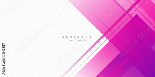 Modern pink purple abstract background with lines and square shape gradation color. Suit for presentation design and much more.