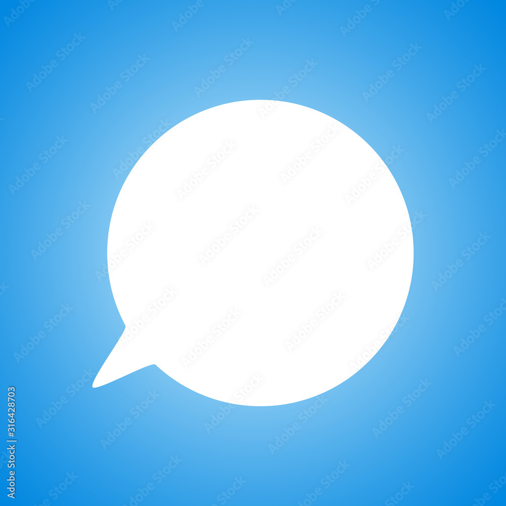 Blank empty speech bubbles vector icon illustration isolated Blank empty speech bubbles vector icon illustration isolated