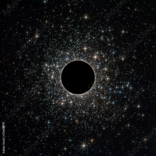 Vászonkép Black hole in the universe