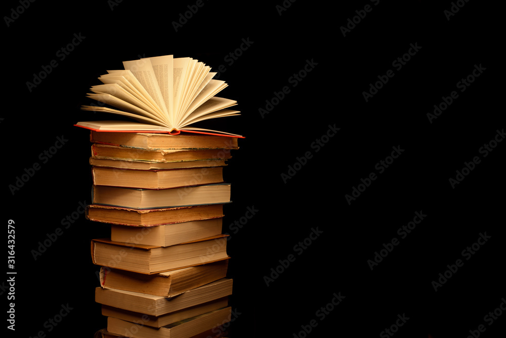 Open Book On Library Background With Old Open Textbook Stock Photo Picture  And Royalty Free Image Image 133821973