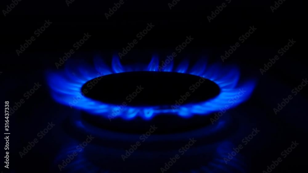 Slow Motion Video of a Gas Burner Slow Motion Video of a Gas Burner