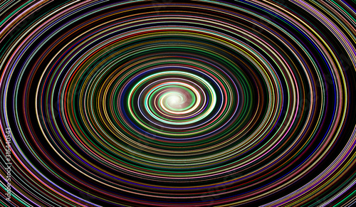 Abstract colorful swirl of light