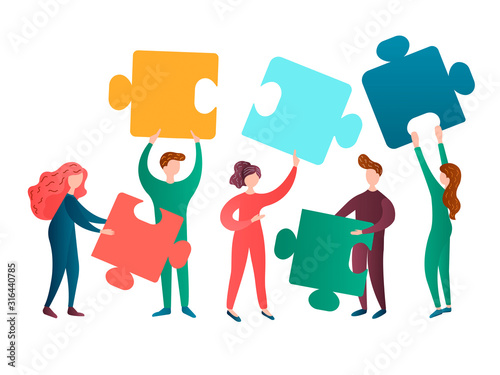   Office workers teamwork concept