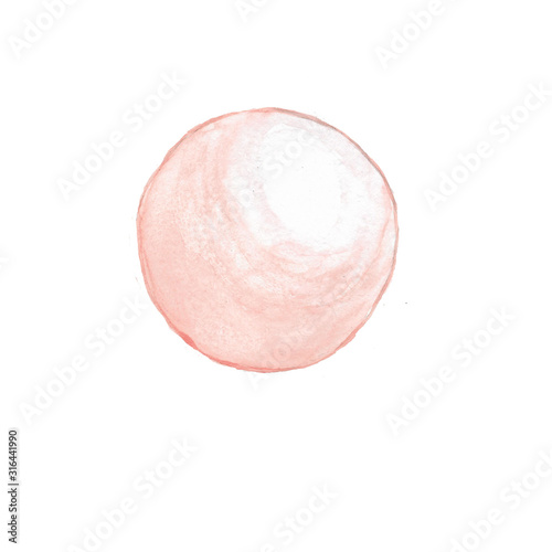 Pink beige ball and pearl