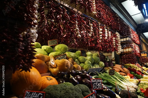 Photography Vegetable stand on market