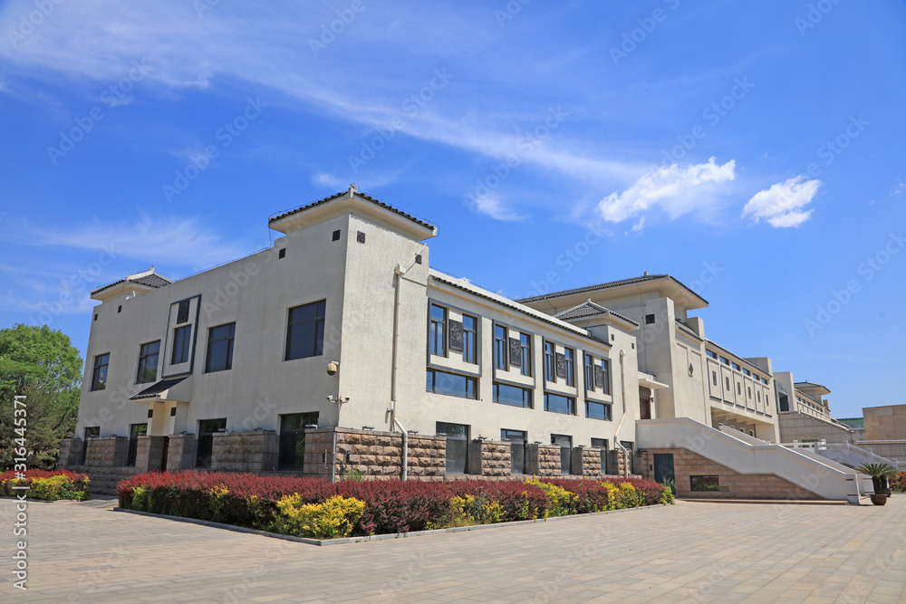 Li dazhao memorial building scenery, leting county, hebei province, China.
