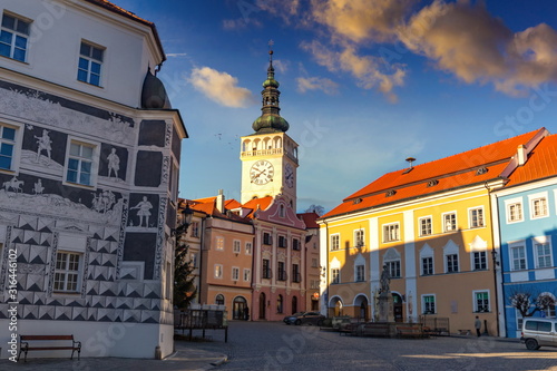 Old town in Mikulov  South Moravian region. Czech Republic.