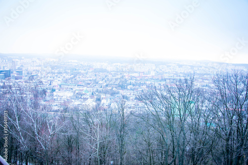  Lviv, panorama of the city. View of the city from the mountain
