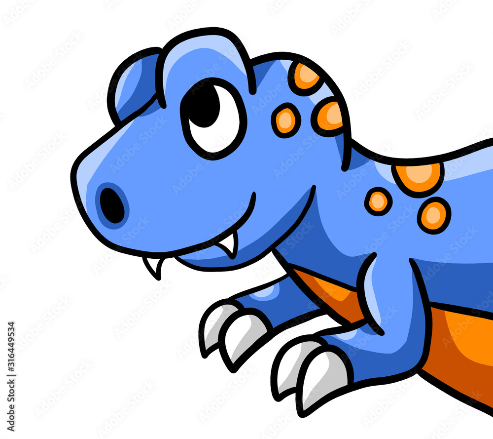 Adorable Stylized Blue T Rex Adorable Stylized Blue T Rex