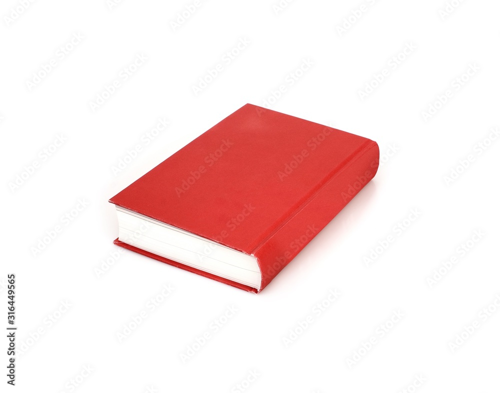 Red book isolated on white background Red book isolated on white background