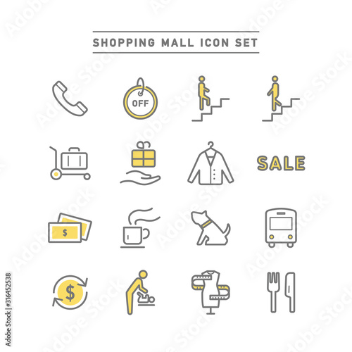 SHOPPING MALL ICON SET