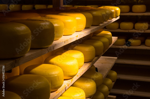 Cheese factory at Volendam Netherlands photo