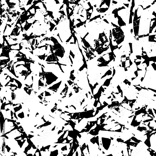 Grunge black and white. Dark abstract texture. Dirty destroyed background. Old vintage surface. Pattern of dirt  dust  scratches  chips