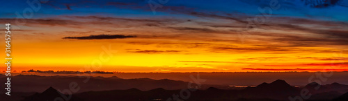 Panorama of Sunset in Mountains © Mark