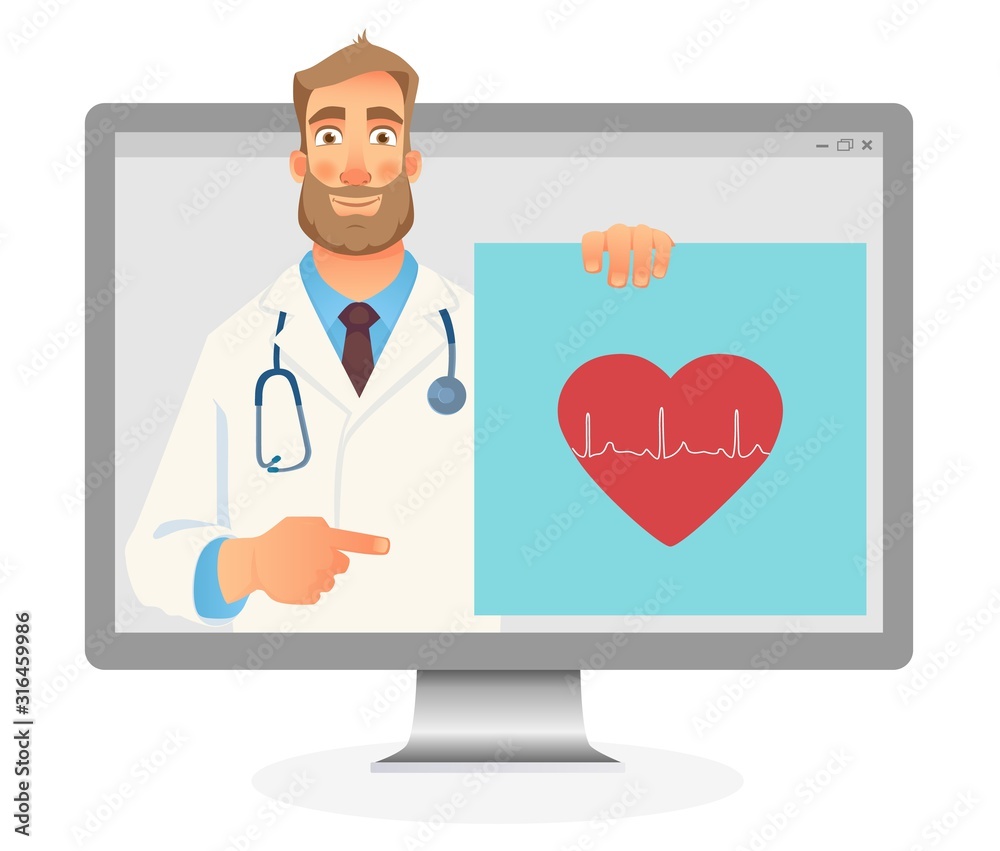 Online medicine concept Online medicine concept