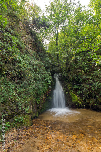 Gabrovo waterfall in Belasica Mountain North Macedonia