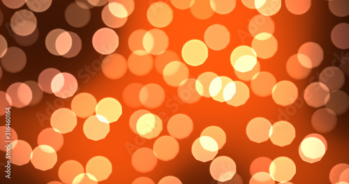 orange bokeh background