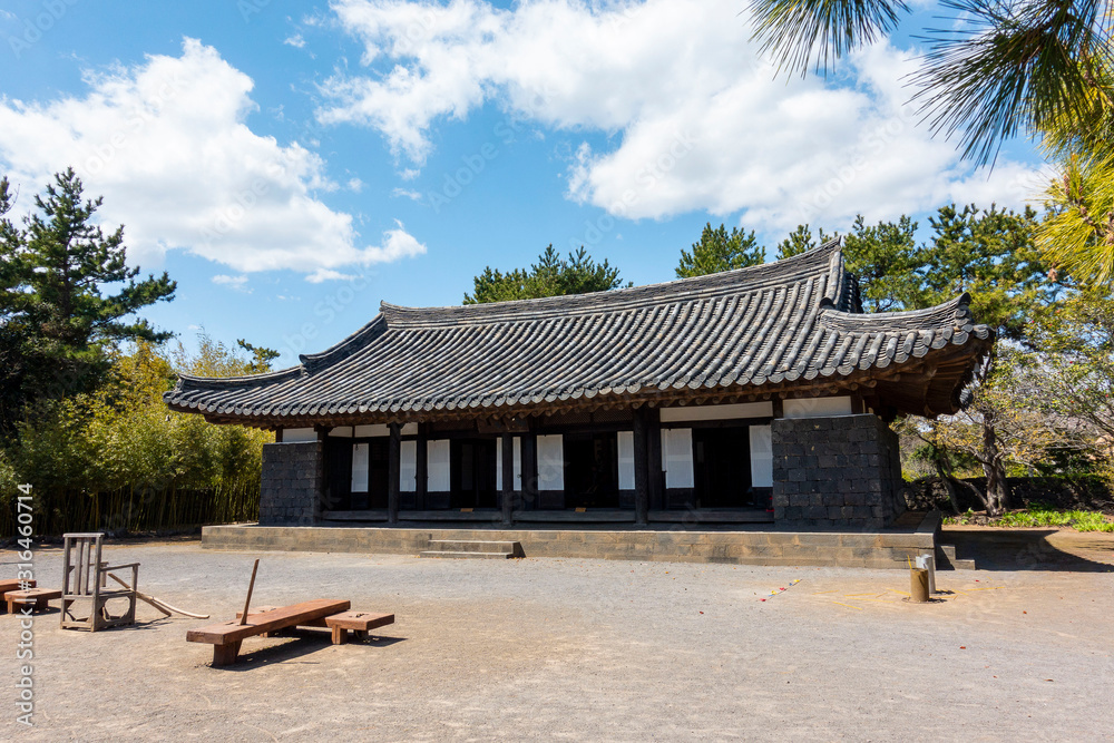 Ancient jeju island traditional government office. South Korea