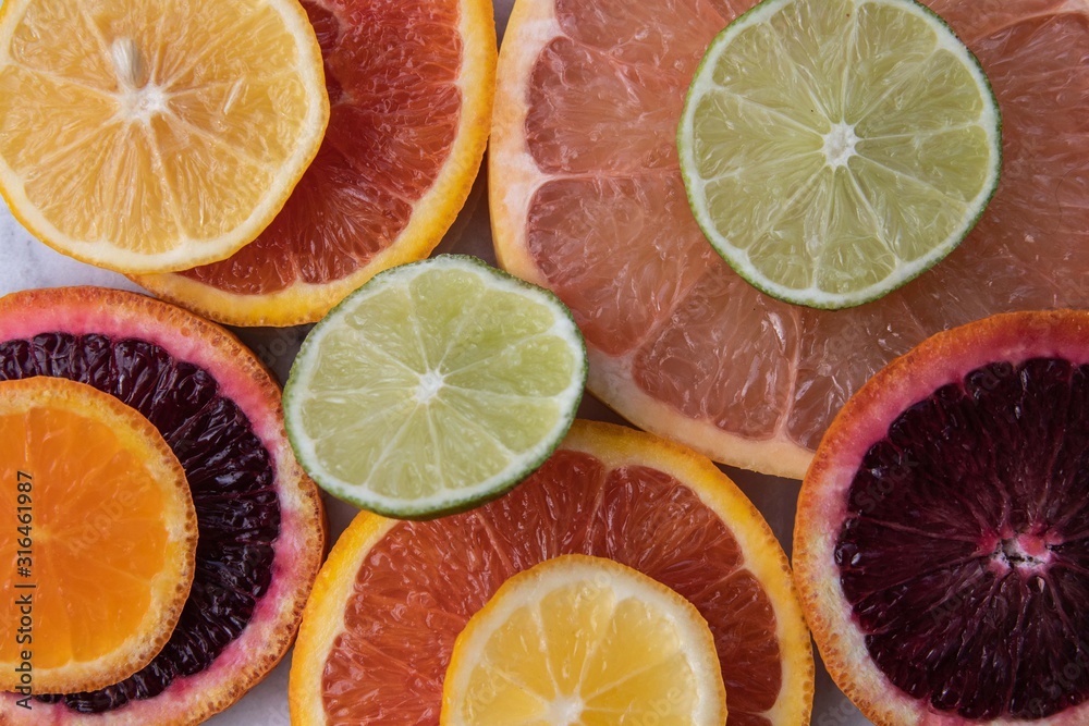 Fresh colorful citrus fruits Fresh colorful citrus fruits
