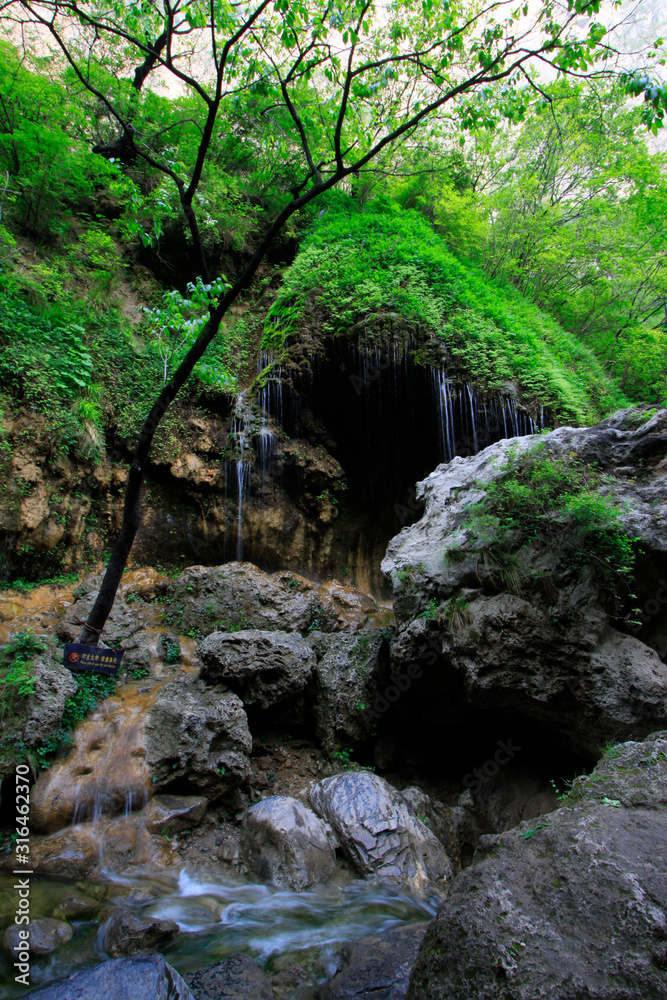 yuntai mountain natural scenery, jiaozuo city, China.