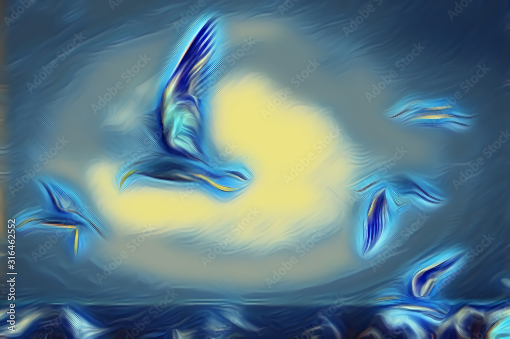 Obraz premium abstract freedom bird