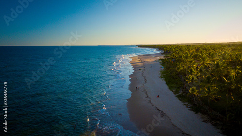 Algodões beach is located on the Maraú peninsula, one of the main tourist destinations in the south of the state of Bahia. Brazil