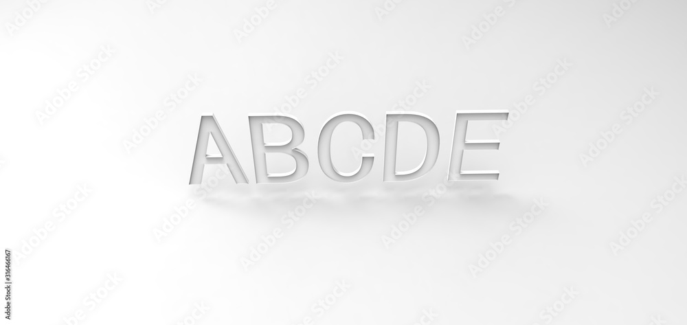 3D font 3D font