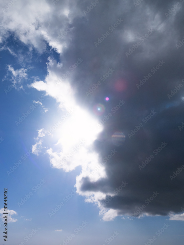Obraz premium 青空と雲