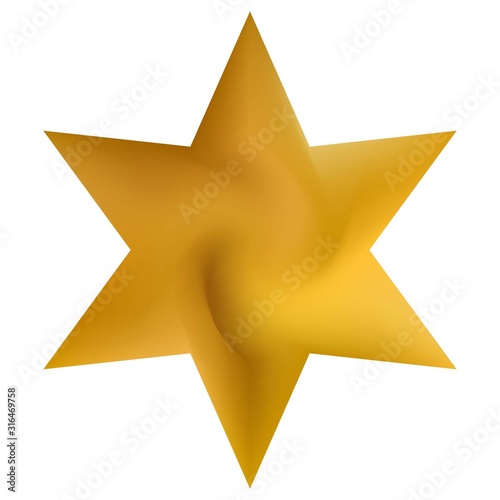 Abstract background in the form of hexagram.
