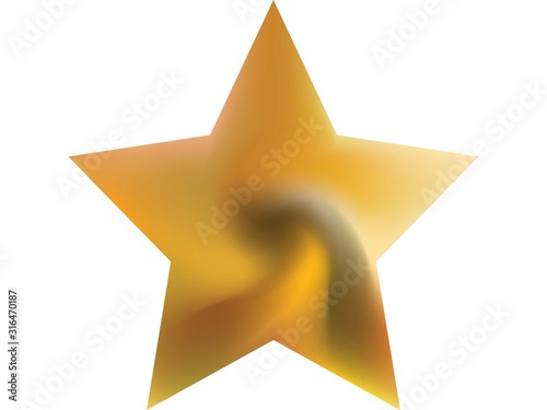 Colored background in the form of pentagram.