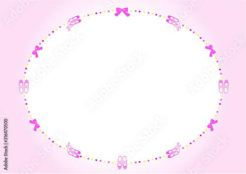 バレエ　バレリーナ　フレーム　背景