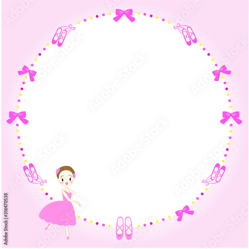 バレエ　バレリーナ　フレーム　背景