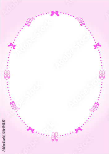 バレエ　バレリーナ　フレーム　背景